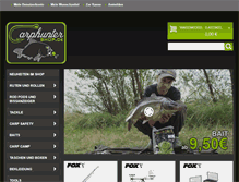 Tablet Screenshot of carp-hunter-shop.com